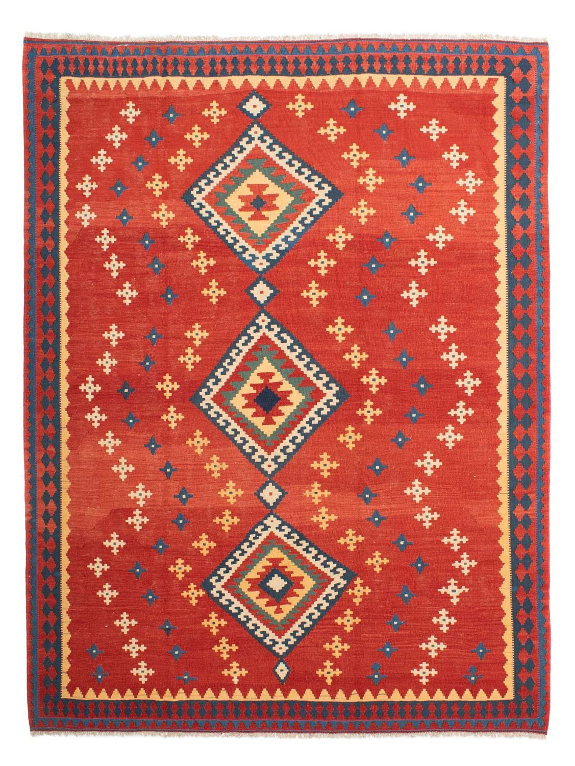 Alfombra Kelim - Oriental - 271 x 215 cm - rojo
