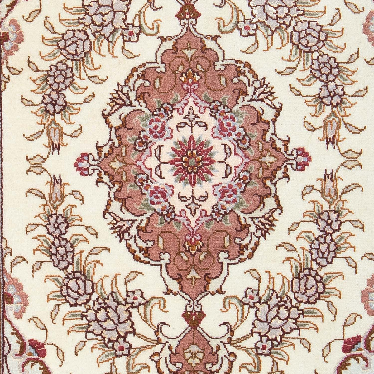 Alfombra Persa - Tabriz - Real - 92 x 60 cm - beige