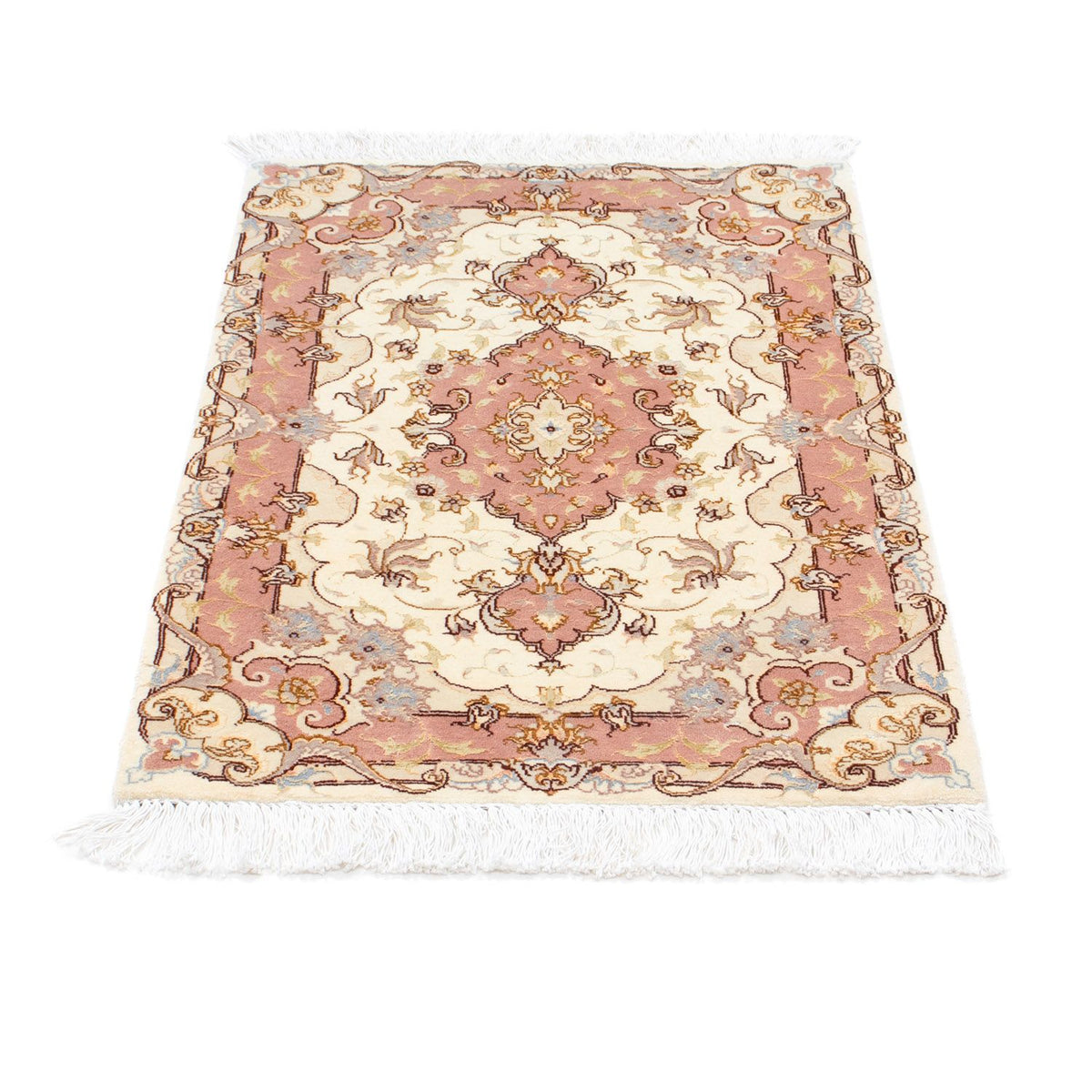 Alfombra Persa - Tabriz - Real - 89 x 60 cm - beige