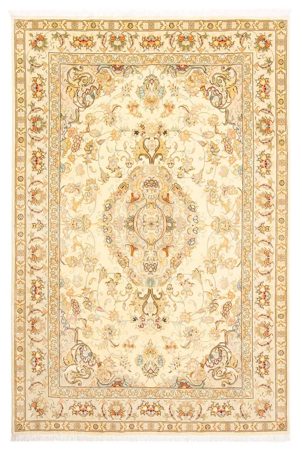 Alfombra Persa - Tabriz - Real - 307 x 198 cm - beige
