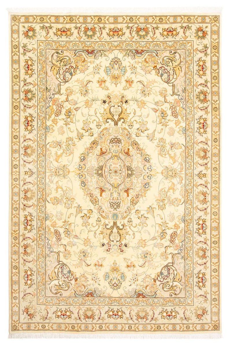 Alfombra Persa - Tabriz - Real - 307 x 198 cm - beige