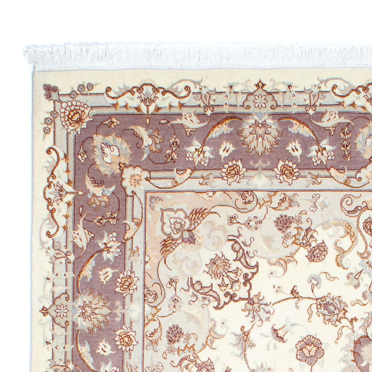 Alfombra Persa - Tabriz - Real - 236 x 169 cm - beige