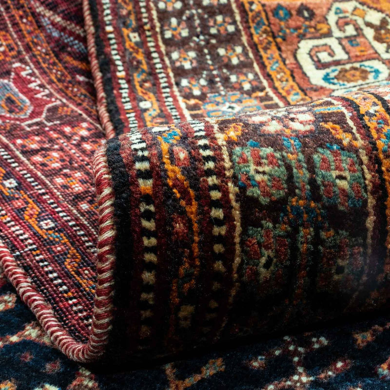 Alfombra persa - Nómada - 241 x 157 cm - azul oscuro