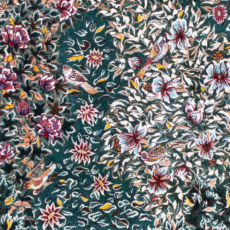 Alfombra persa - Ghom - 120 x 78 cm - rojo oscuro