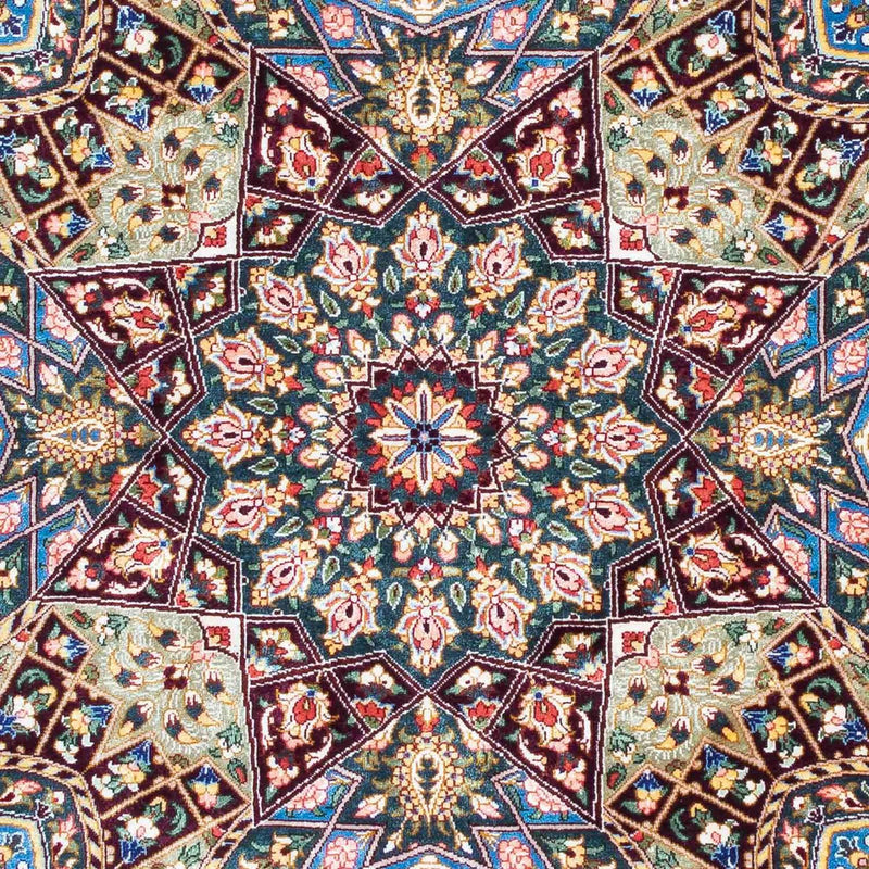 Alfombra persa - Ghom - 118 x 79 cm - multicolor