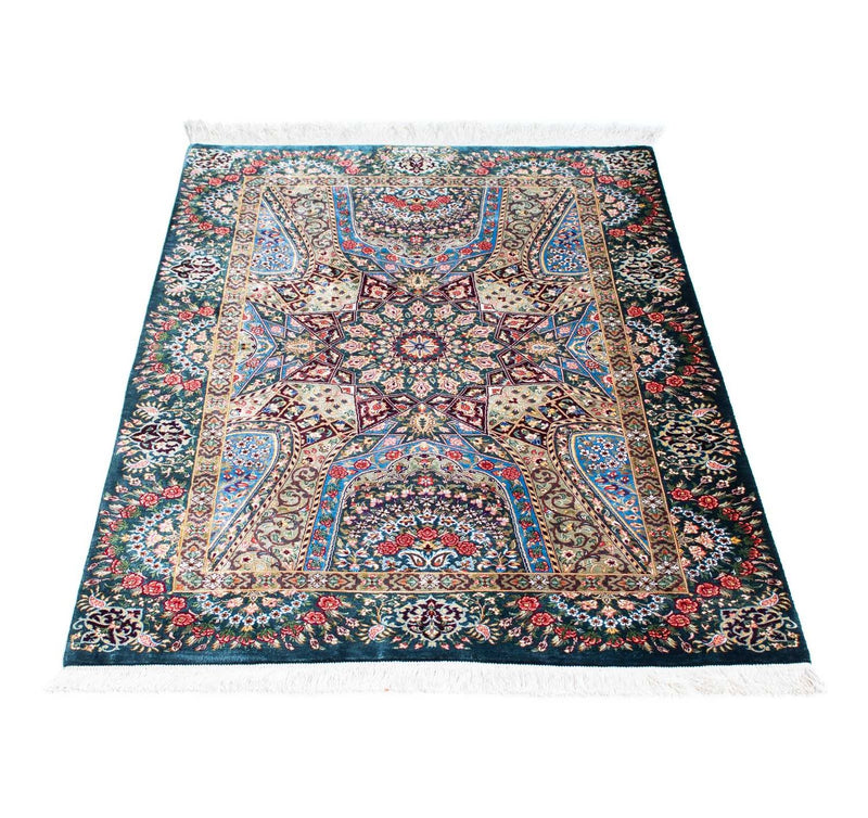 Alfombra persa - Ghom - 118 x 79 cm - multicolor