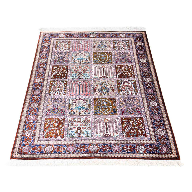 Alfombra persa - Ghom - 122 x 77 cm - multicolor