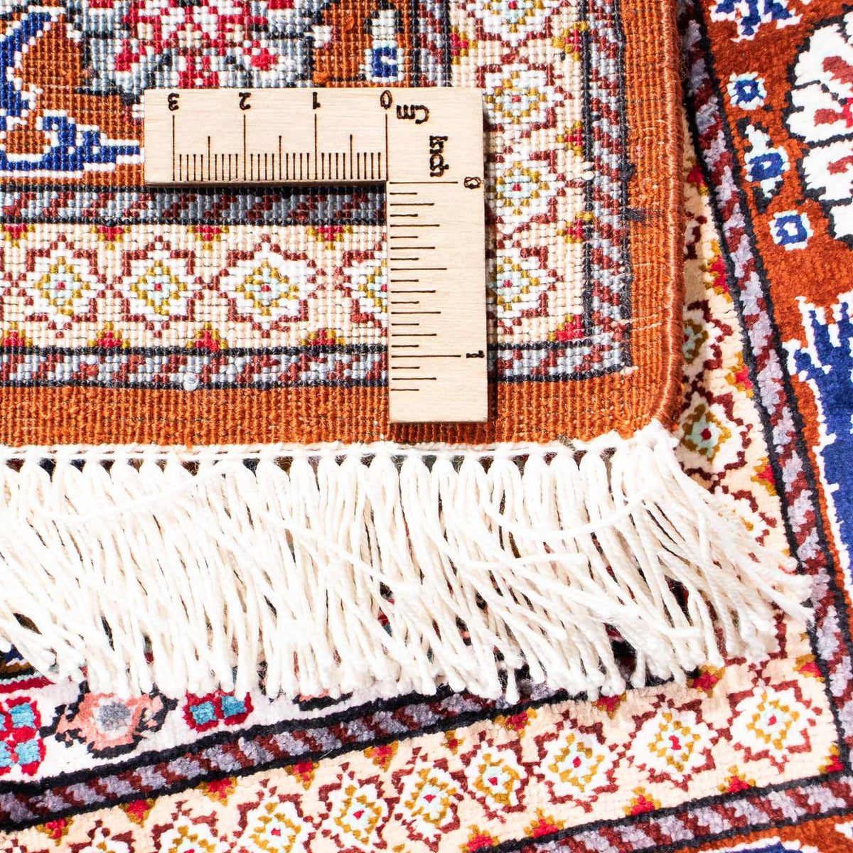 Alfombra persa - Ghom - 122 x 77 cm - multicolor