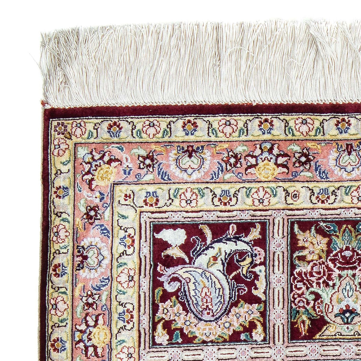 Alfombra persa - Ghom - 86 x 60 cm - multicolor