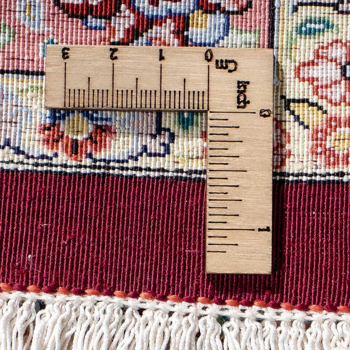 Alfombra persa - Ghom - 86 x 60 cm - multicolor