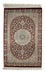 Alfombra persa - Ghom - 88 x 57 cm - rojo oscuro