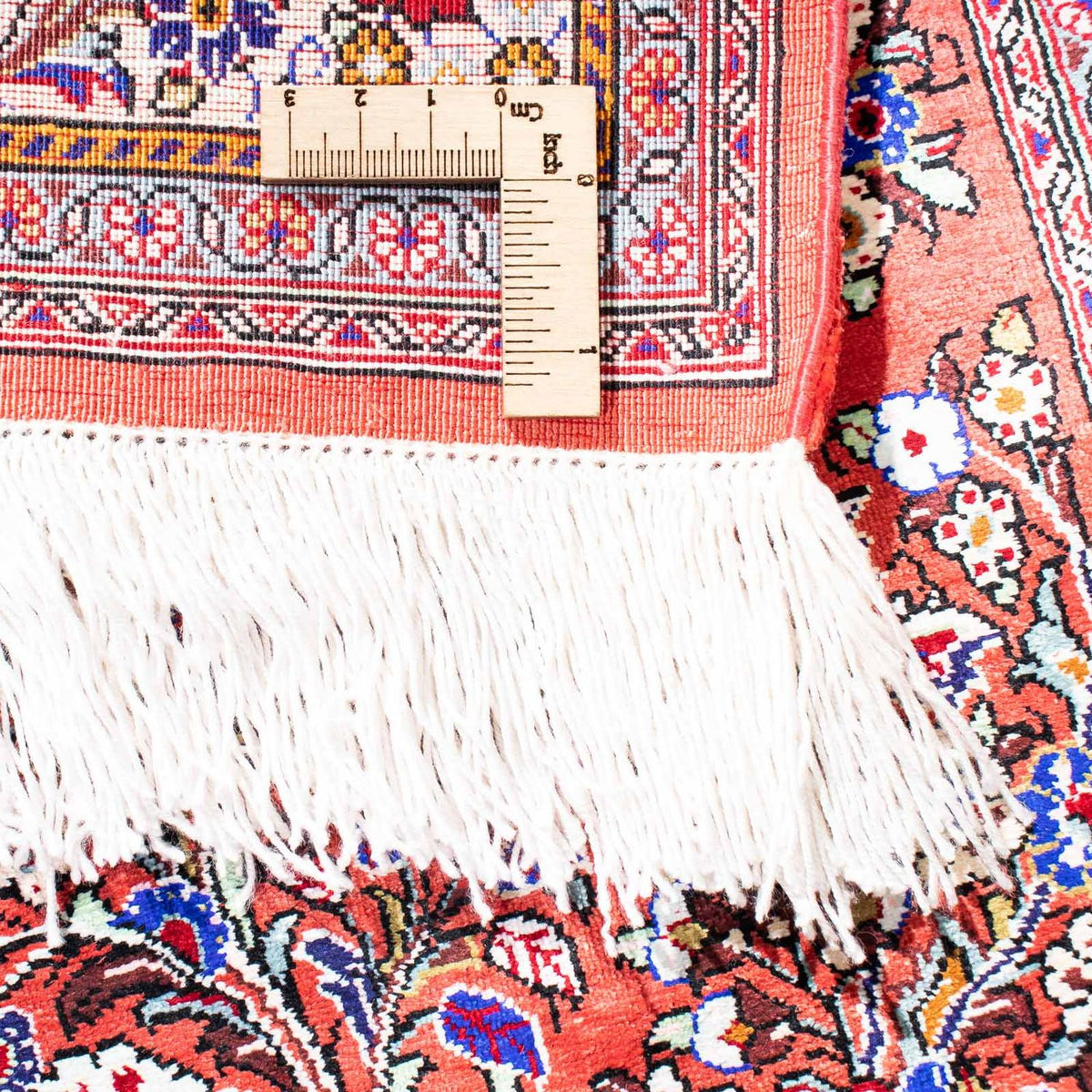 Alfombra persa - Ghom - 134 x 77 cm - rojo