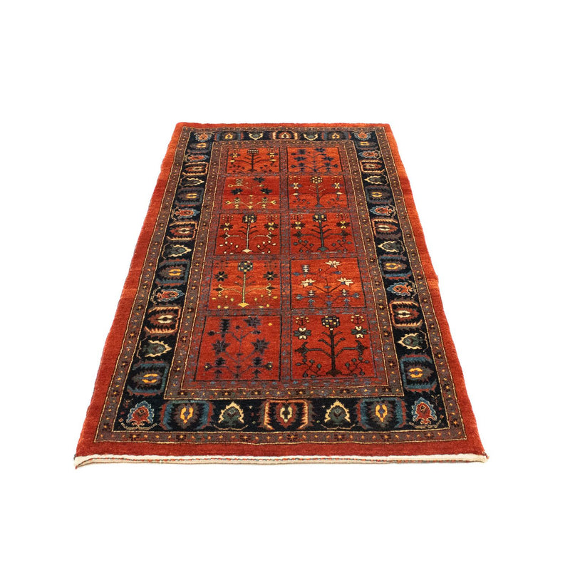 Alfombra Gabbeh - Persa Kashkuli - 164 x 81 cm - rojo oscuro