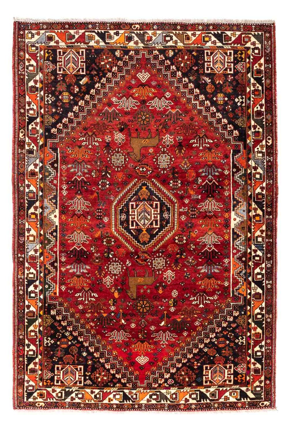 Alfombra persa - Nómada - 257 x 183 cm - rojo