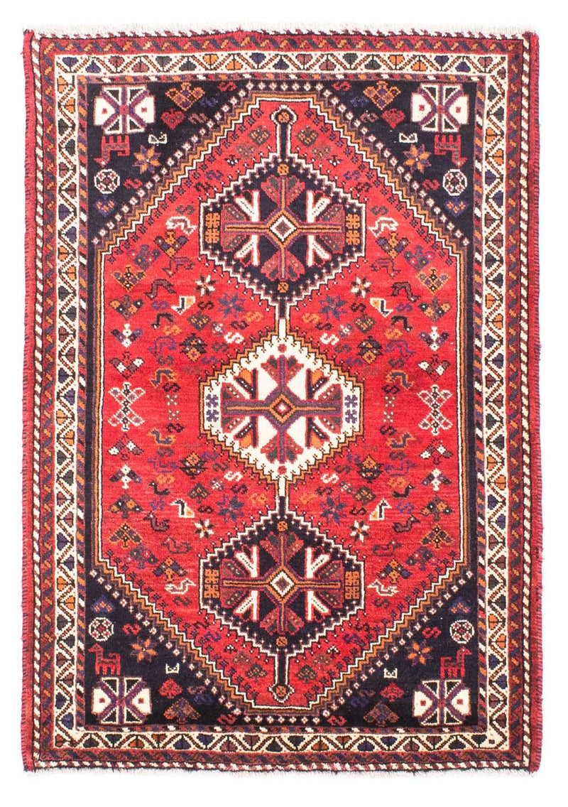 Alfombra persa - Nómada - 169 x 115 cm - rojo oscuro
