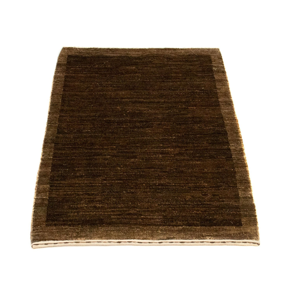 Alfombra Gabbeh - Indus - 93 x 60 cm - marrón oscuro