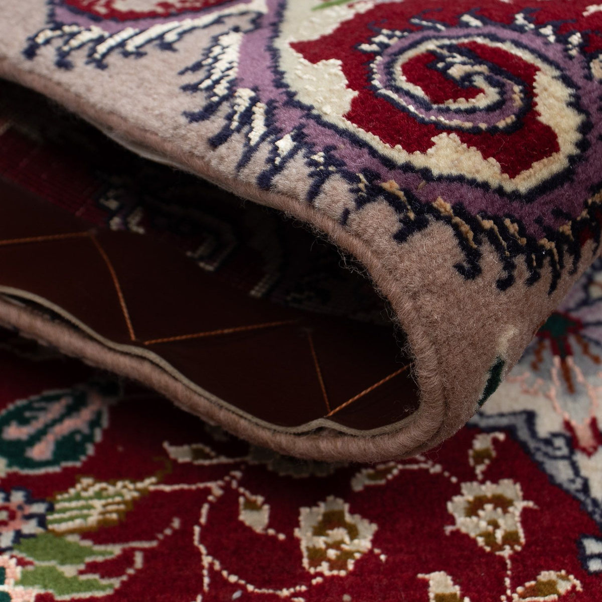 Alfombra Persa - Tabriz - Real - 93 x 63 cm - rojo