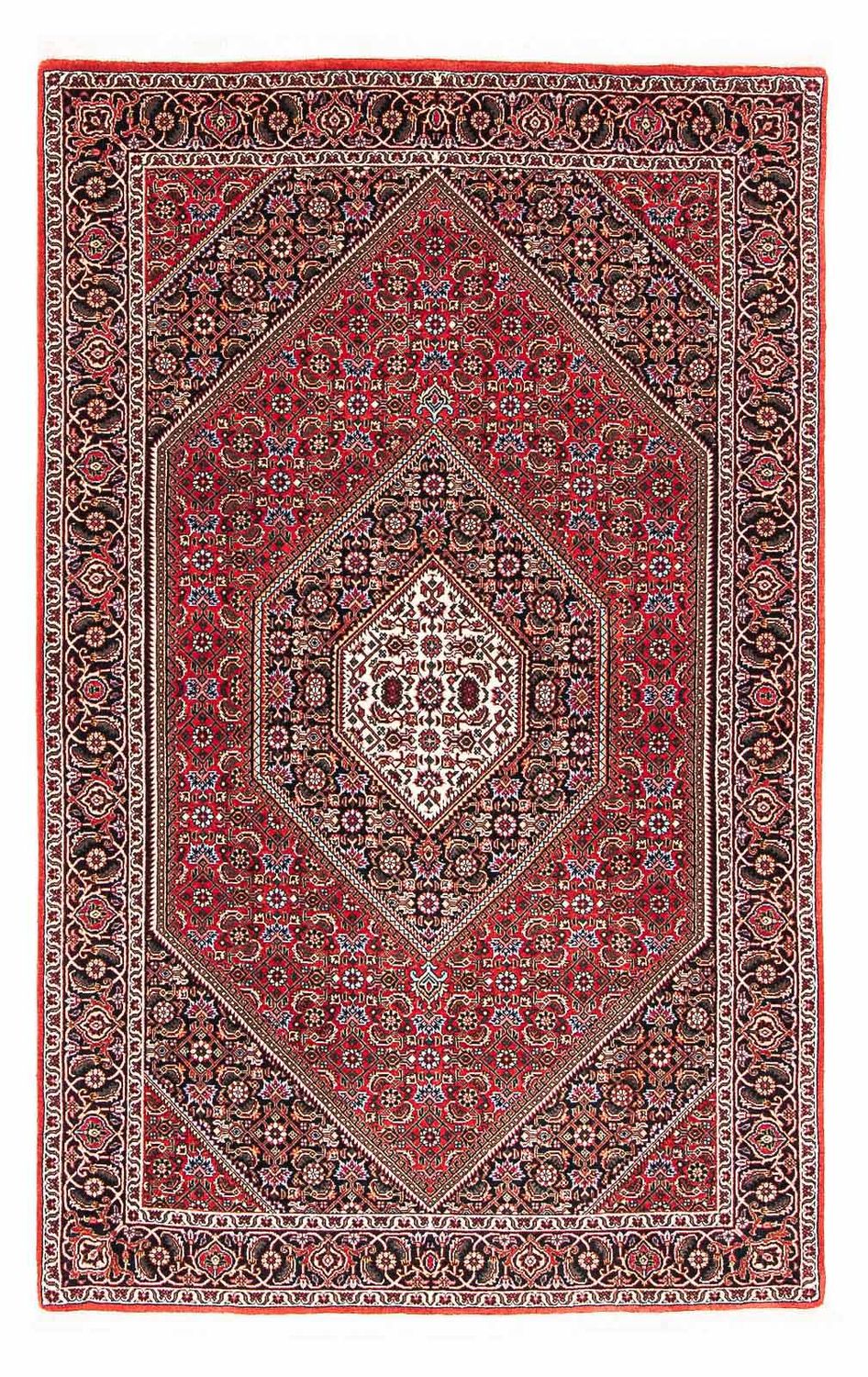Alfombra persa - Bidjar - 181 x 111 cm - rojo