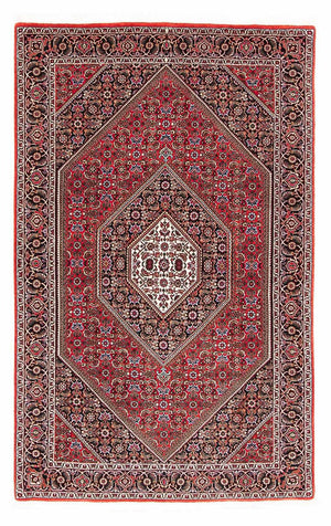 Alfombra persa - Bidjar - 181 x 111 cm - rojo