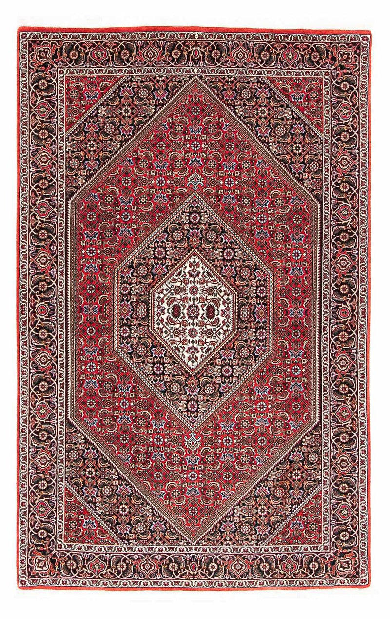Alfombra persa - Bidjar - 181 x 111 cm - rojo