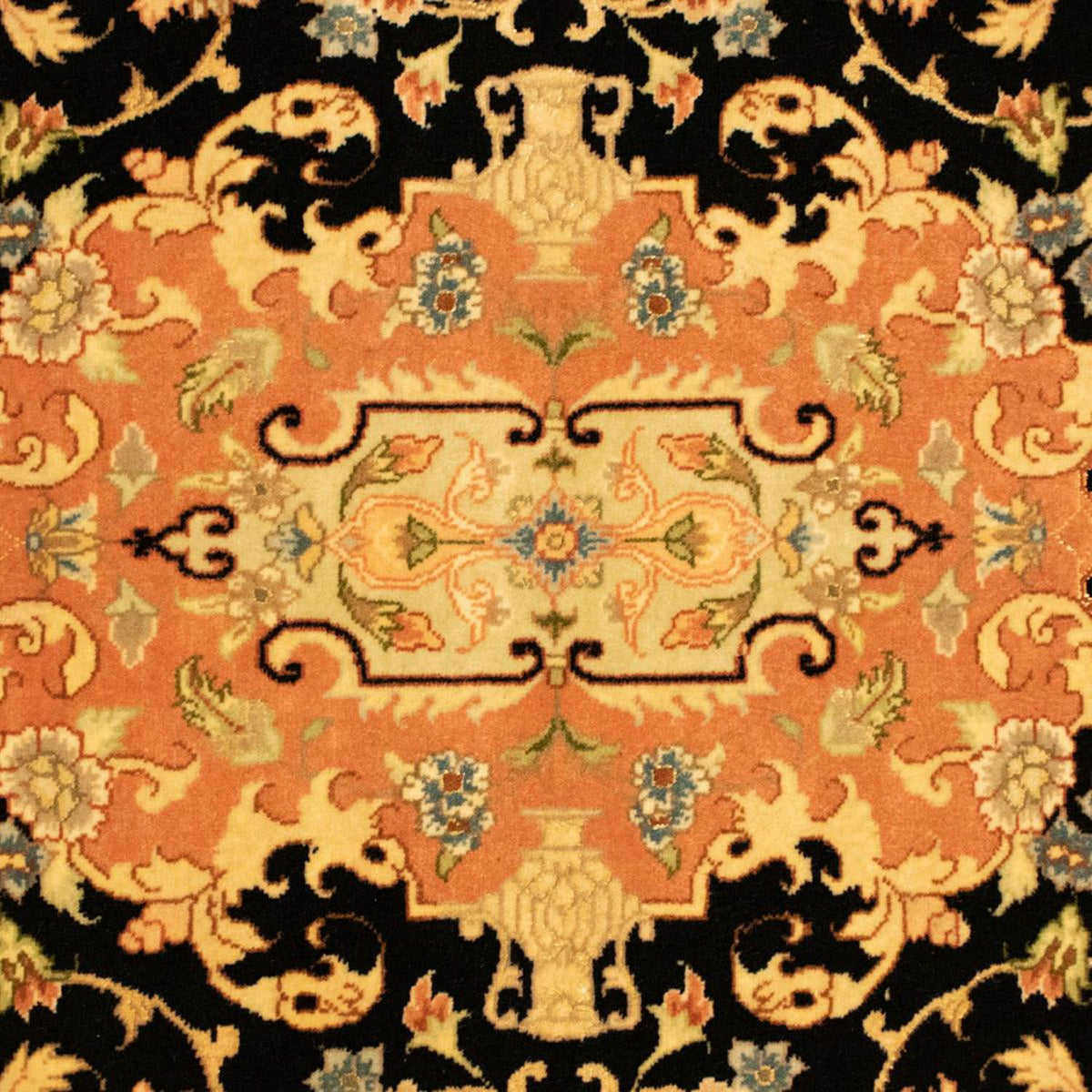 Alfombra Persa - Tabriz - Real - 157 x 101 cm - negro