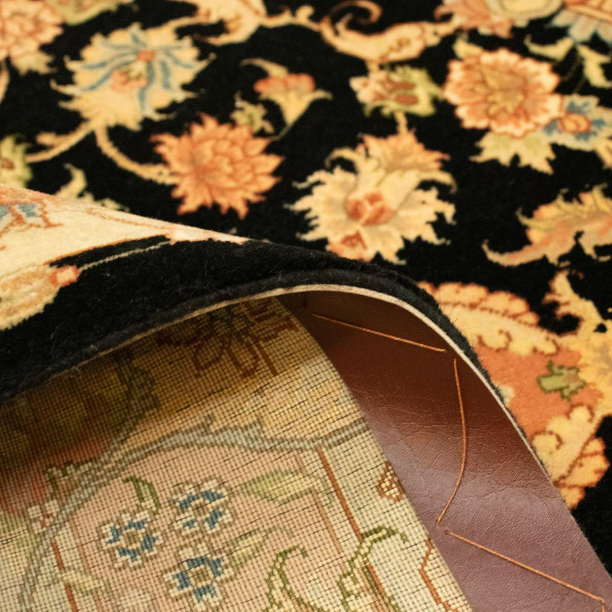 Alfombra Persa - Tabriz - Real - 157 x 101 cm - negro