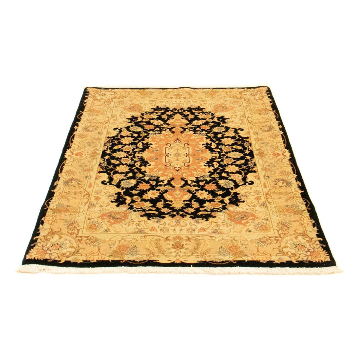 Alfombra Persa - Tabriz - Real - 157 x 101 cm - negro