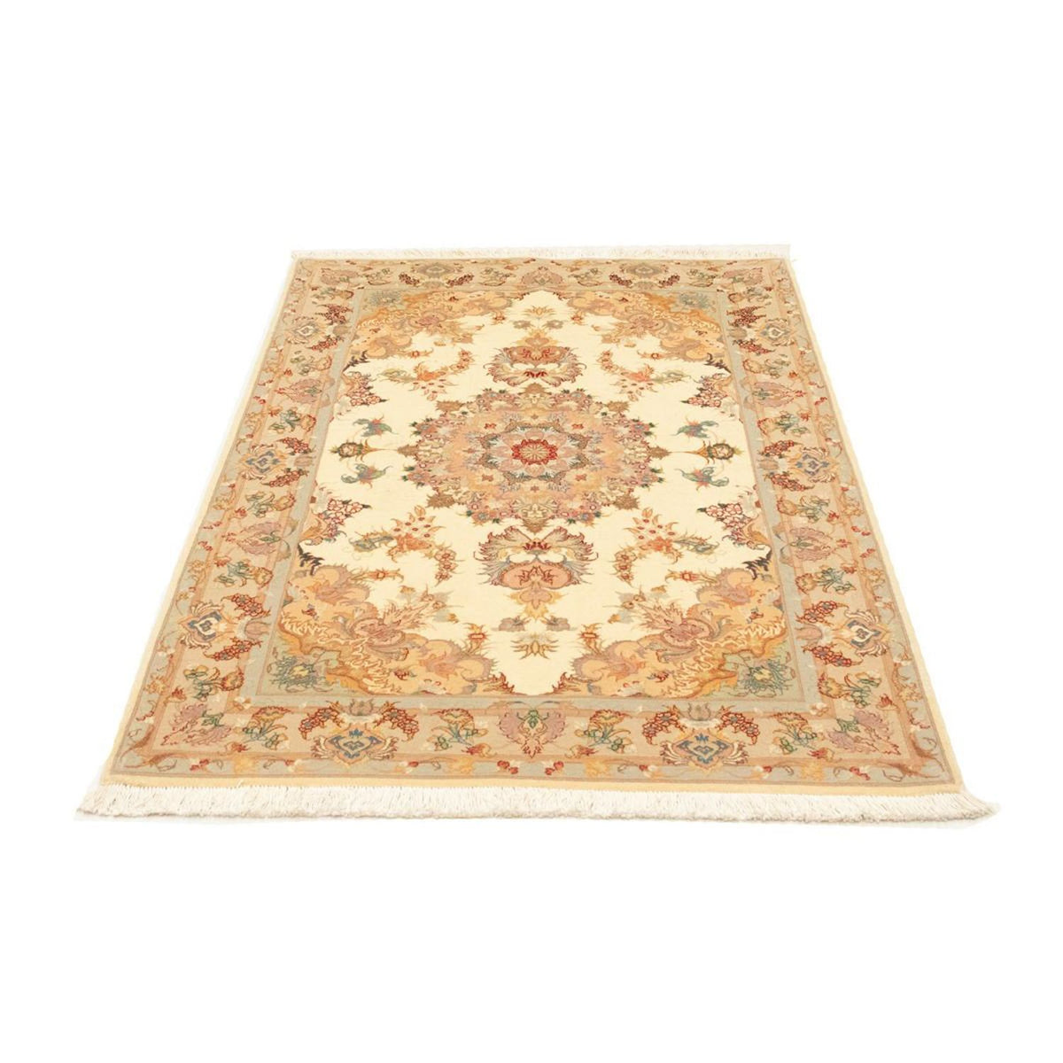 Alfombra Persa - Tabriz - Real - 154 x 102 cm - beige