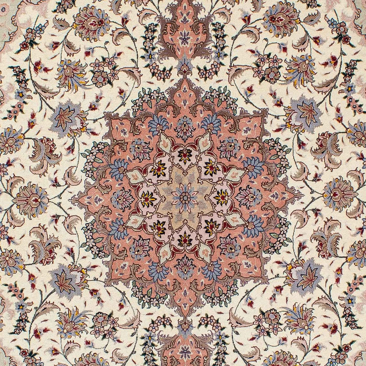 Alfombra Persa - Tabriz - Real - 205 x 154 cm - beige