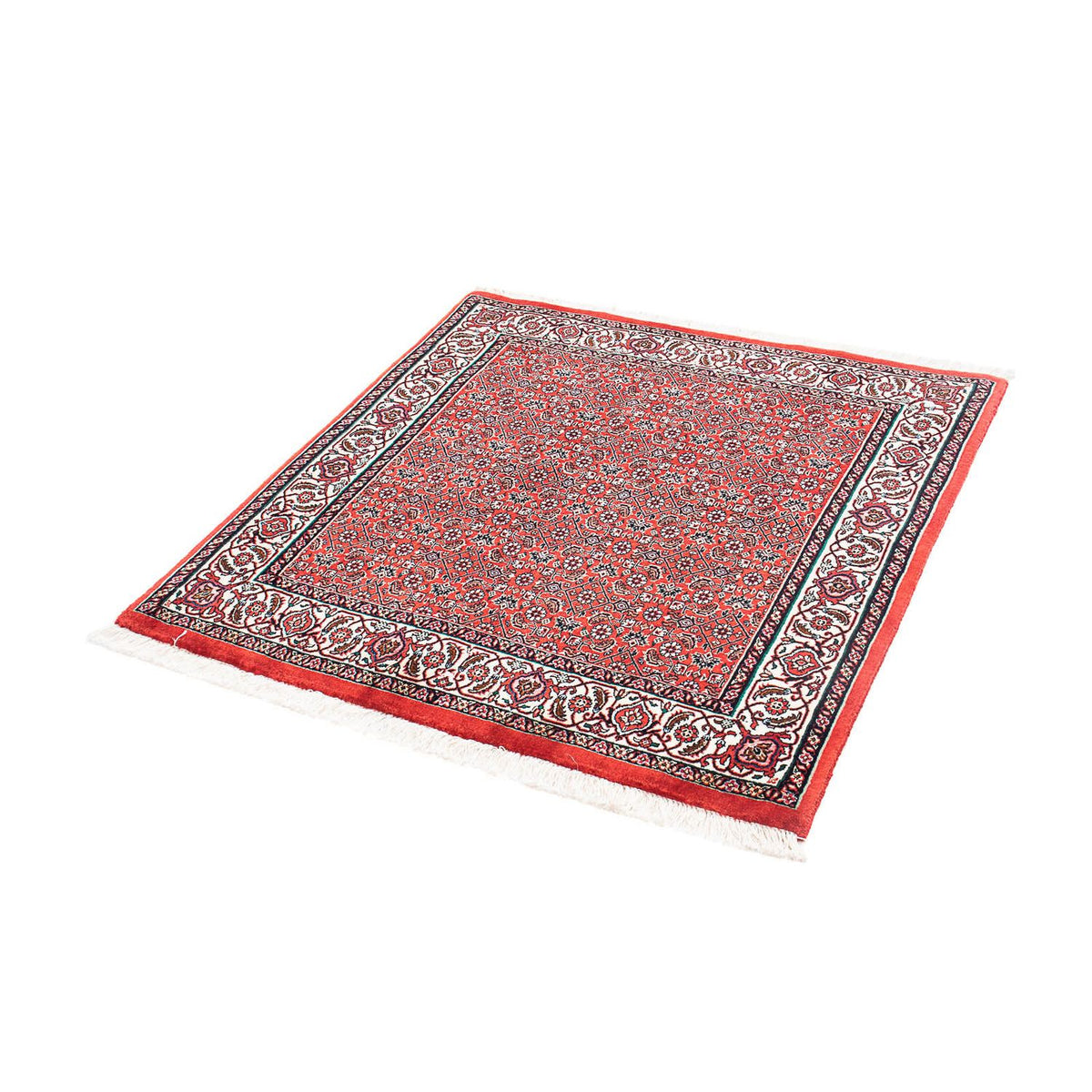 Alfombra persa - Bidjar cuadrado  - 98 x 97 cm - rojo