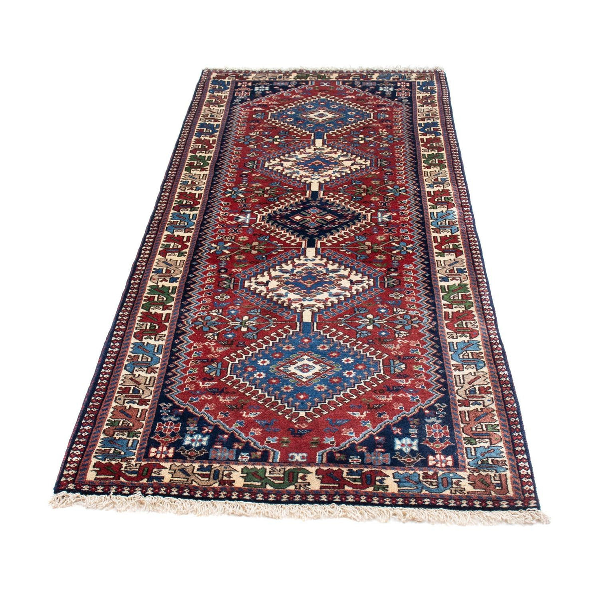 Alfombra de pasillo Alfombra persa - Nómada - 200 x 81 cm - azul oscuro