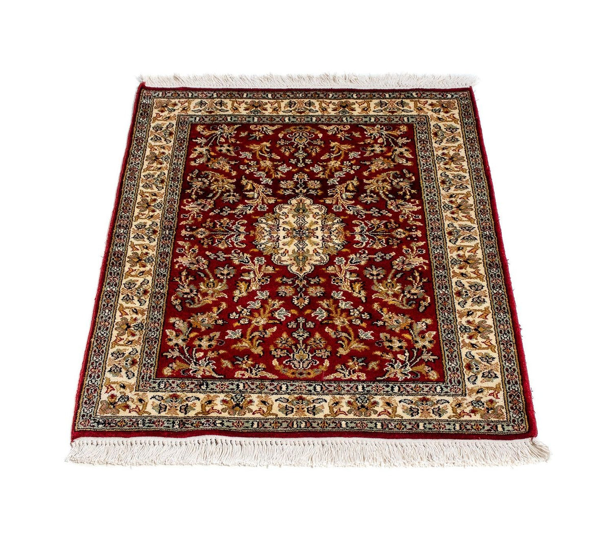 Alfombra persa - Clásica - 89 x 62 cm - rojo oscuro