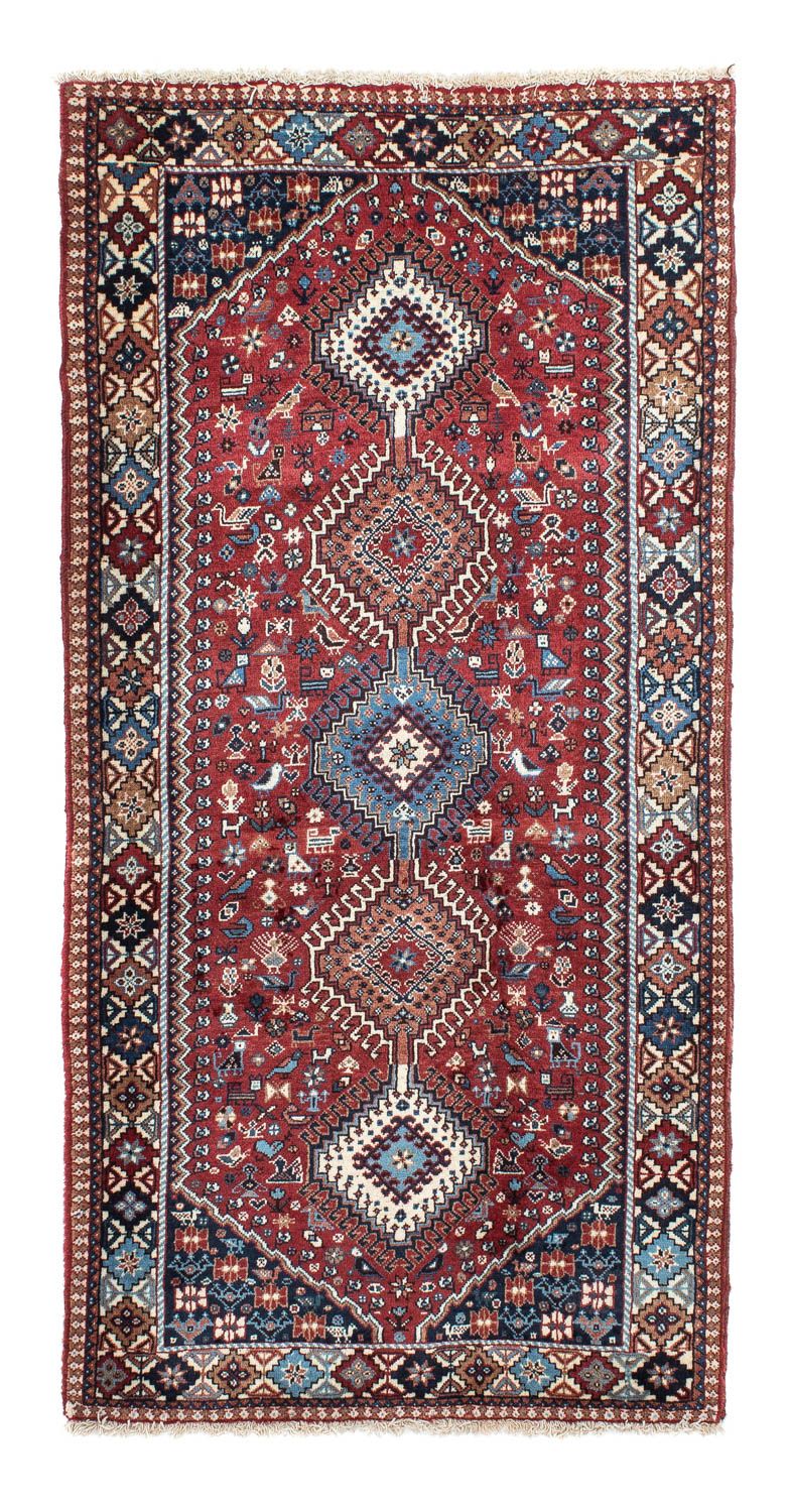 Alfombra de pasillo Alfombra persa - Nómada - 194 x 90 cm - rojo