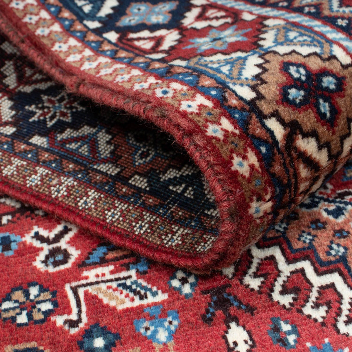 Alfombra de pasillo Alfombra persa - Nómada - 194 x 90 cm - rojo