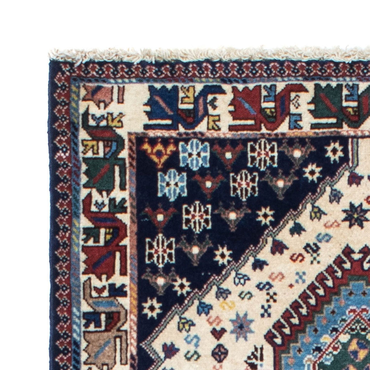 Alfombra de pasillo Alfombra persa - Nómada - 195 x 82 cm - beige