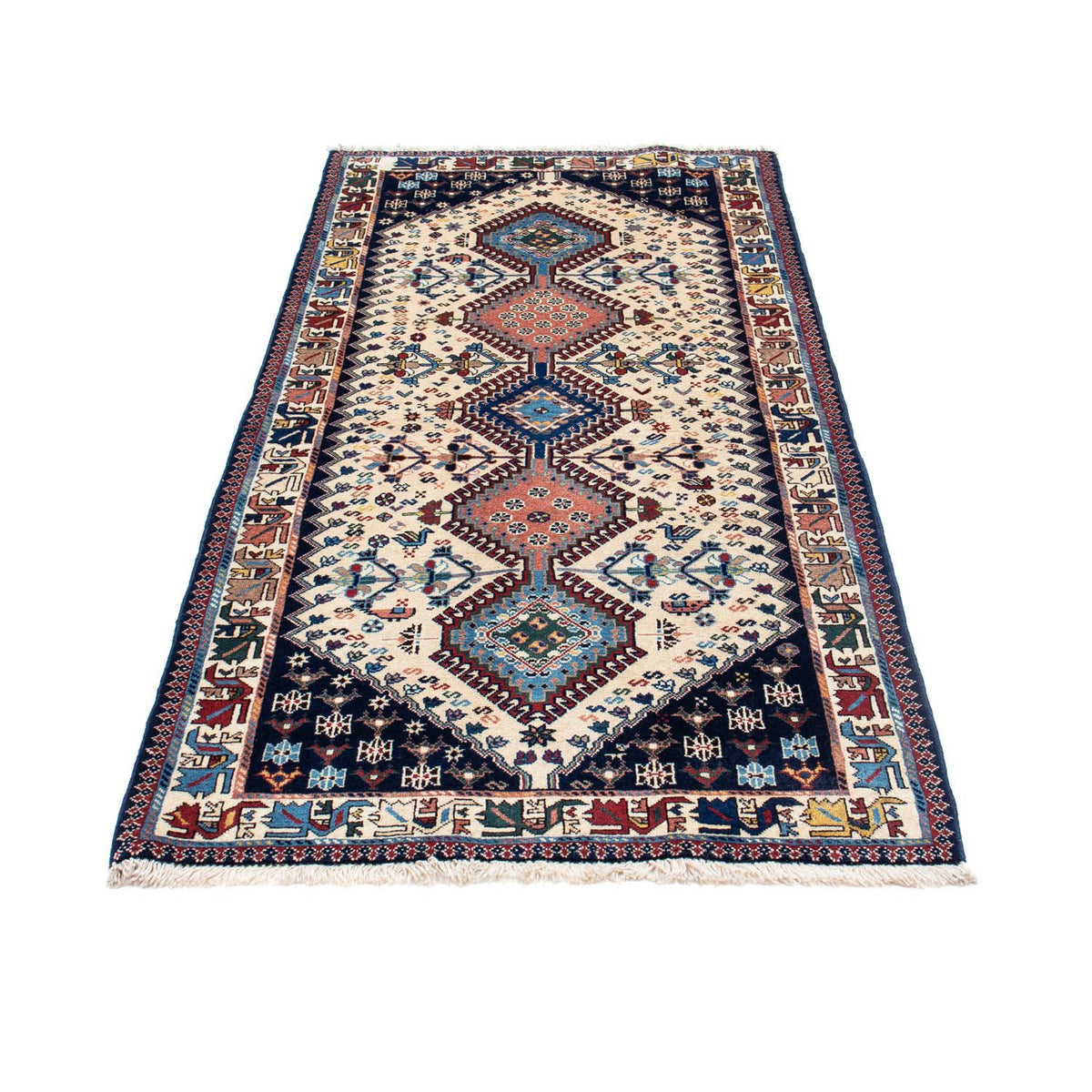 Alfombra de pasillo Alfombra persa - Nómada - 195 x 82 cm - beige