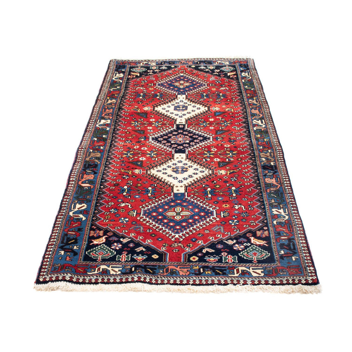 Alfombra de pasillo Alfombra persa - Nómada - 196 x 87 cm - rojo oscuro