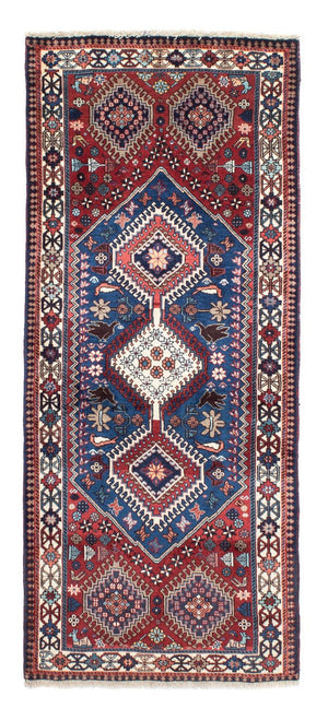 Alfombra de pasillo Alfombra persa - Nómada - 195 x 80 cm - rojo oscuro