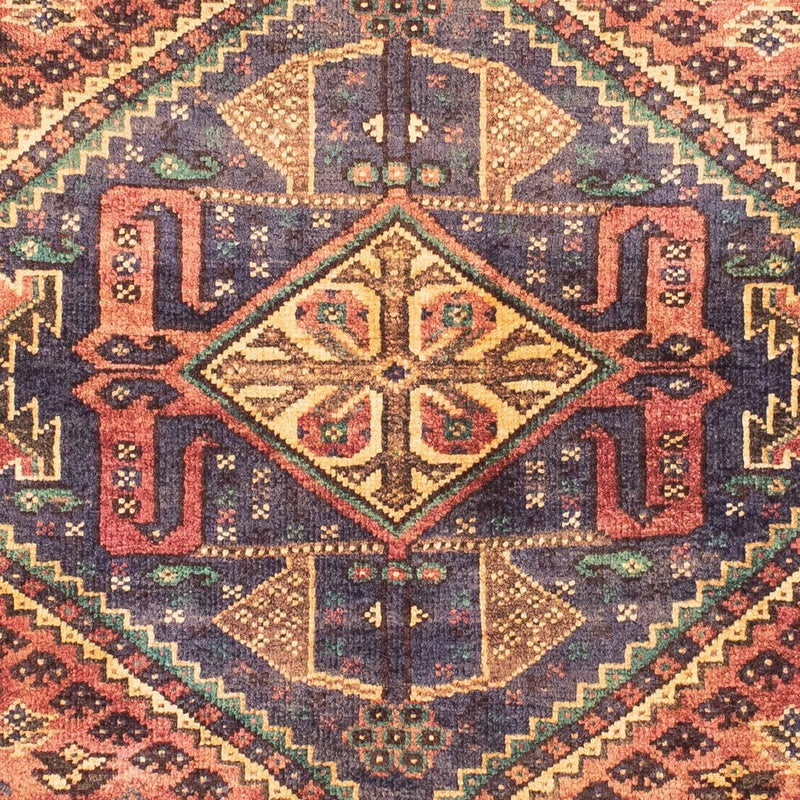 Alfombra persa - Nómada - 155 x 113 cm - rojo claro