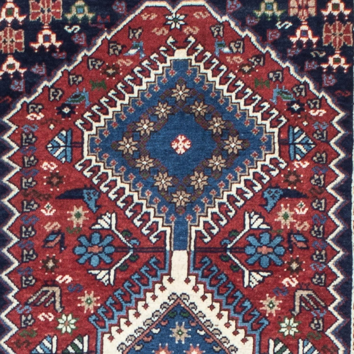 Alfombra de pasillo Alfombra persa - Nómada - 197 x 78 cm - rojo
