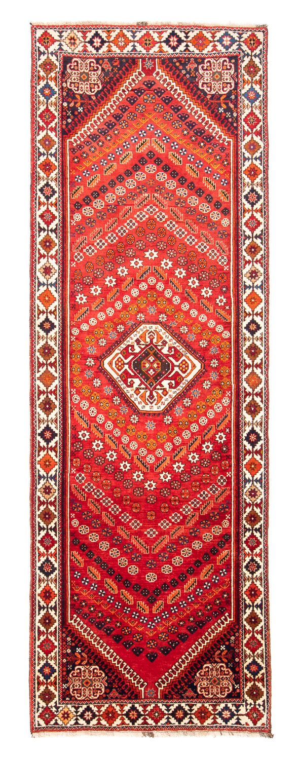 Alfombra de pasillo Alfombra persa - Nómada - 301 x 104 cm - rojo oscuro