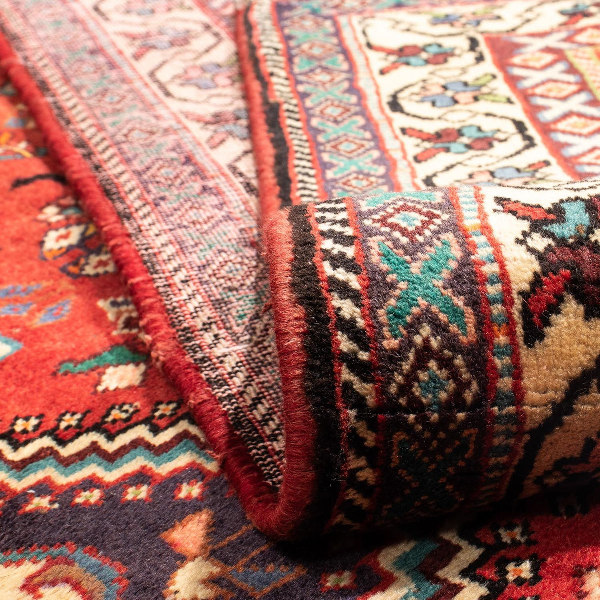 Alfombra persa - Nómada - 295 x 210 cm - rojo oscuro