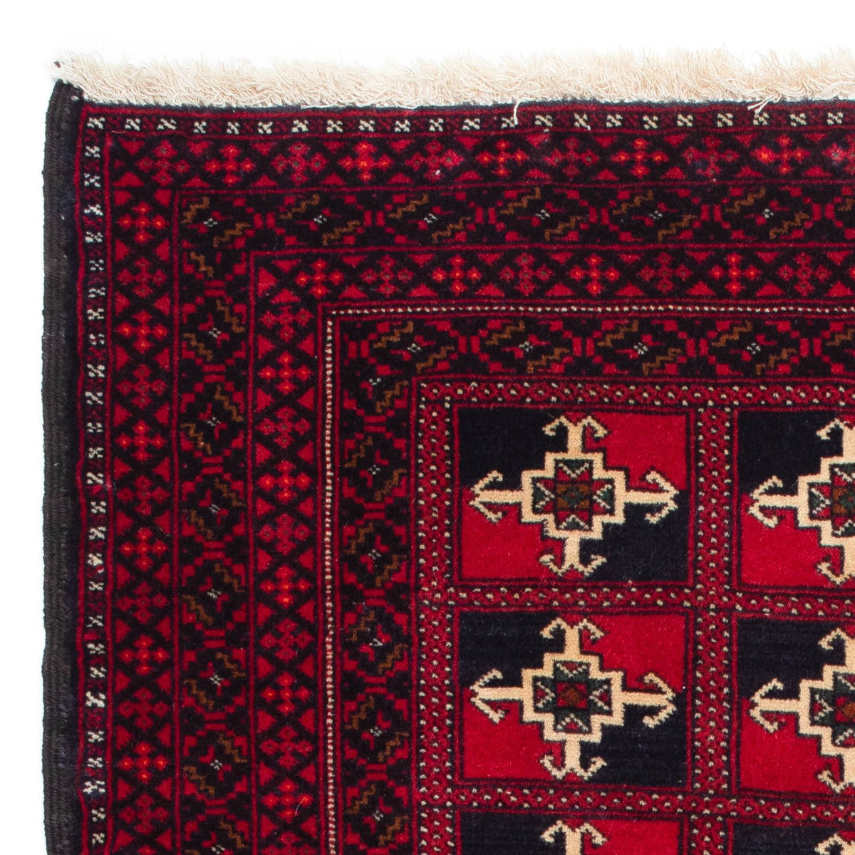 Alfombra Belutsch - 137 x 97 cm - rojo oscuro