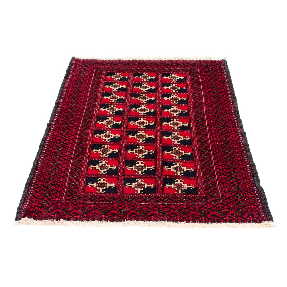 Alfombra Belutsch - 137 x 97 cm - rojo oscuro