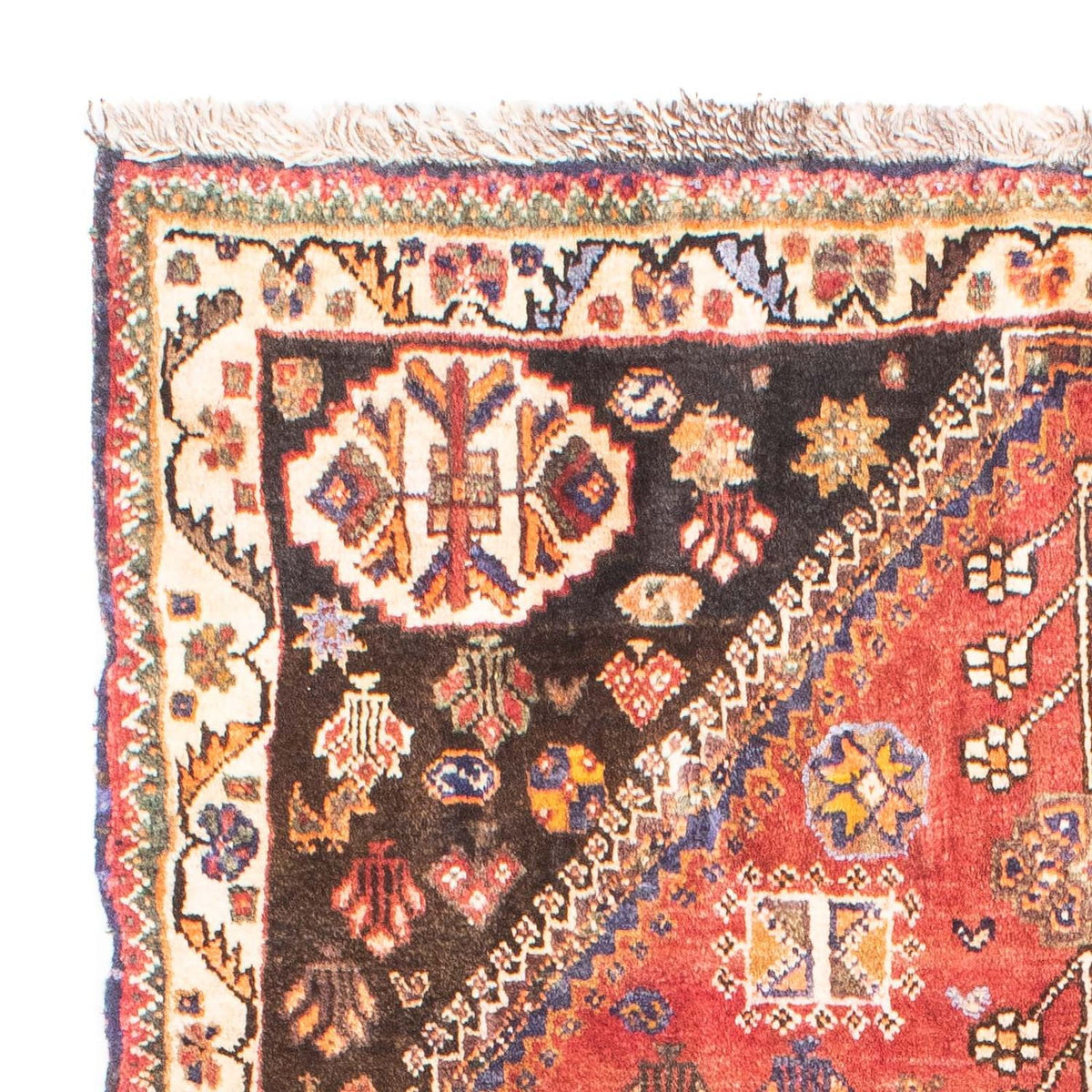 Alfombra persa - Nómada - 145 x 103 cm - rojo claro