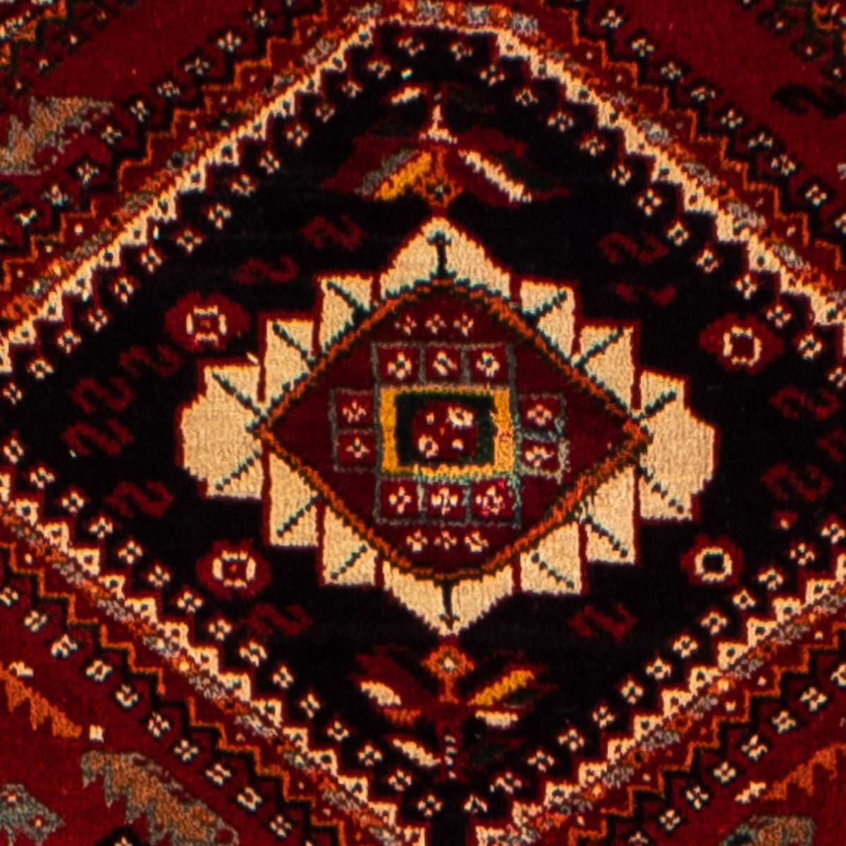 Alfombra persa - Nómada - 290 x 182 cm - rojo oscuro