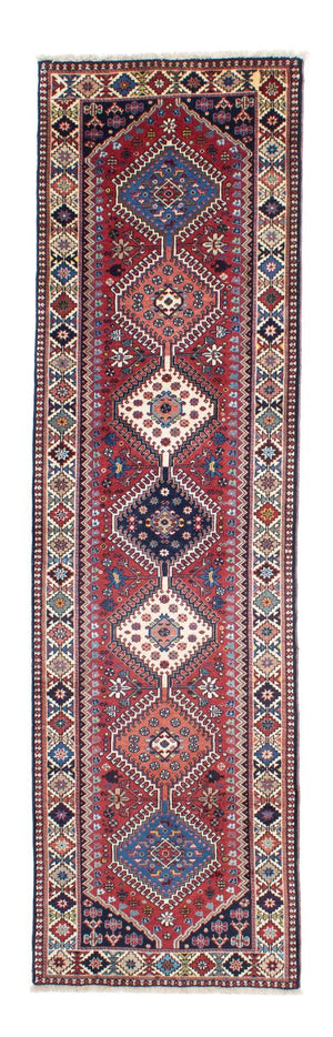 Alfombra de pasillo Alfombra persa - Nómada - 280 x 80 cm - rojo oscuro