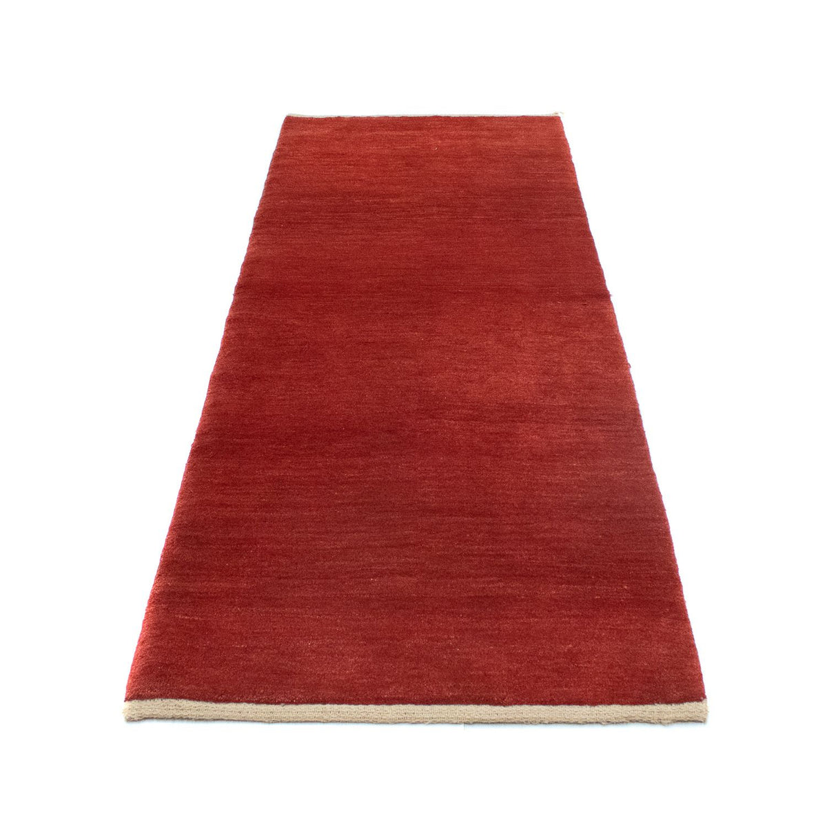 Alfombra de pasillo Alfombra Gabbeh - Persa - 245 x 85 cm - rojo