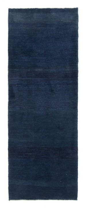 Alfombra de pasillo Alfombra Gabbeh - Persa - 228 x 80 cm - azul oscuro