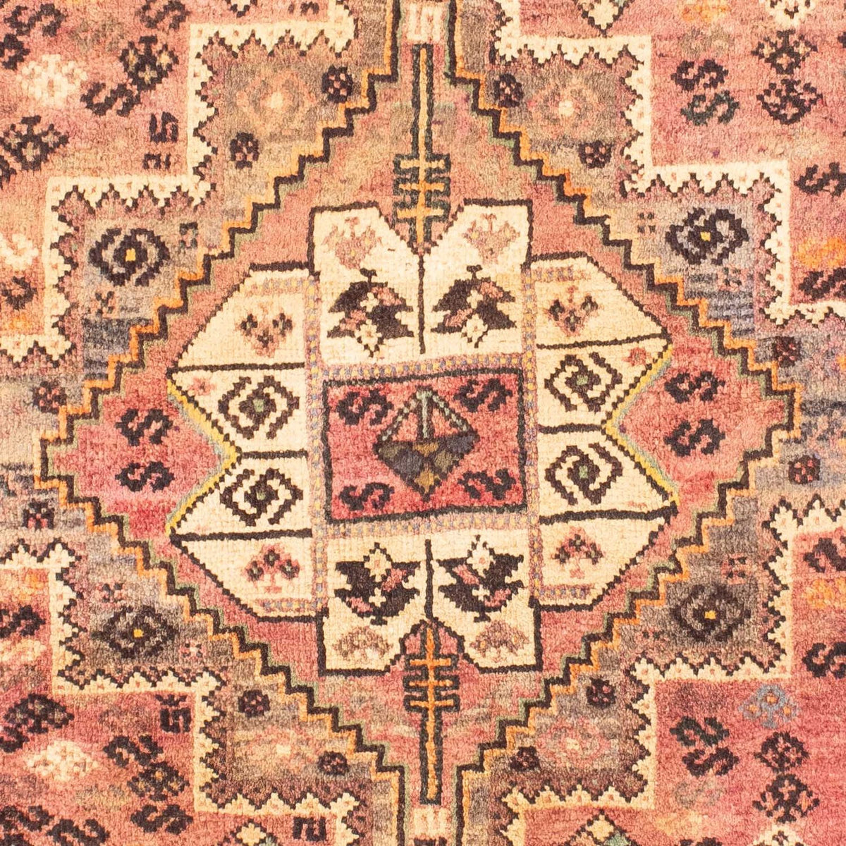 Alfombra persa - Nómada - 161 x 109 cm - rojo claro